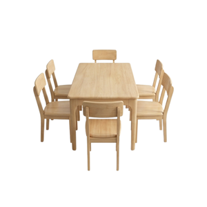 Juego de Mesa de Comedor de Madera de Teca Premium ARTERRA, Mesa y Sillas de Comedor Modernas, Minimalistas y Ecológicas para el Hogar, Hotel o Restaurante - Product Image 2