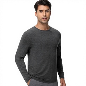 T-shirt de course à manches longues pour hommes, imprimé par sublimation, logo personnalisé, séchage rapide, 100 % coton, haute qualité, coupe oversize, style hip-hop, vente en gros - Product Image 1