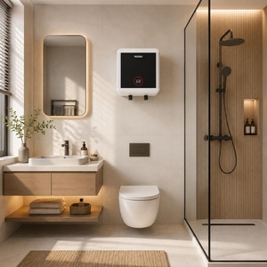 Chauffe-eau électrique mural Rossi 15L à commande tactile et via application pour usage domestique Rossi Touch Square 15 - Product Image 1
