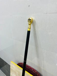 Bastón Multifuncional con Mango de Latón Pulido - Bastón de Madera de Palisandro - Plegable en 3 Secciones - Uttarakhand - Product Image 2