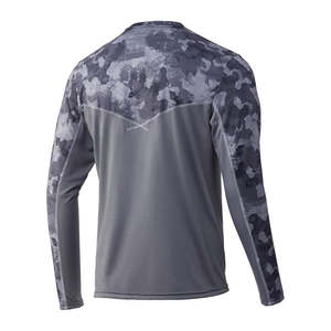 Chemises de pêche à manches longues en polyester/spandex, design camouflage par sublimation, pour les sports de plein air. - Product Image 5