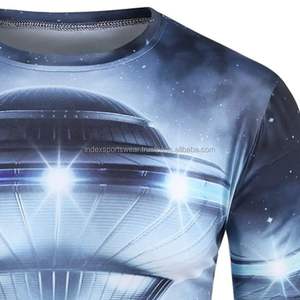 T-shirt pour homme OEM, vêtements de sport décontractés, vêtements de gym, tissu en coton respirant, logo personnalisé, vente en gros - Product Image 4