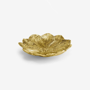 Plat de service alimentaire de luxe en aluminium fait main avec finition dorée polie, compatible lave-vaisselle, pour utilisation sur table de mariage - Product Image 1