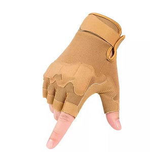 Gants tactiques haut de gamme pour hommes, protection rigide des phalanges, paume en cuir, gants polyvalents pour la moto, le paintball, l'escalade - Product Image 2