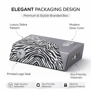 Boîte cadeau en carton imprimé pour sari |   Boîte à sari de style couvercle Ciel et Terre |   Boîte d'emballage de luxe pour sari - Product Image 6