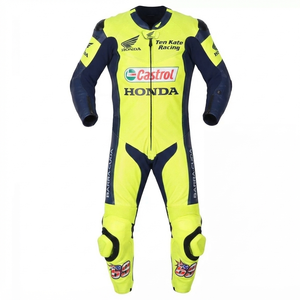 Traje de Carreras Nicky Hayden MotoCP Premium de Una Pieza Completo para Pista con Protectores Deslizantes OEM CE - Product Image 1