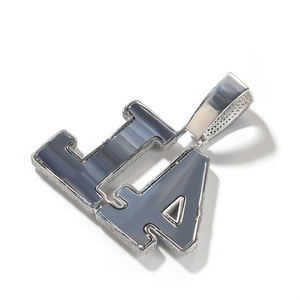 Bijoux de mode Hip Hop, pendentif personnalisé avec chiffres et lettres entièrement sertis de diamants, plaqué or, bijoux personnalisés, charme glacé, cadeau - Product Image 3