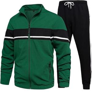 Survêtements d'hiver en molleton respirant imprimé uni, unisexe, avec logo personnalisé, ensemble deux pièces pour l'entraînement sportif et le jogging, vente en gros - Product Image 6