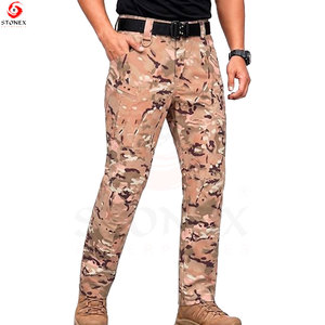 Pantalon cargo décontracté pour homme en sergé de coton, multi-poches, utilitaire, pour streetwear, vêtements de travail, activités de plein air, séchage rapide, respirant - Product Image 2