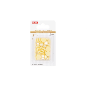 Perle Semisferiche ILAN da 12mm in Materiale ABS per Decorazioni di Abbigliamento - Product Image 1