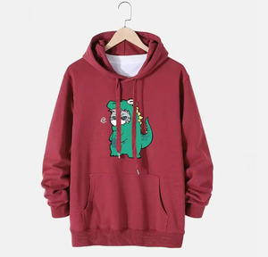 เสื้อฮู้ดดี้ผ้าฟลีซคอตตอน 100% คุณภาพสูงสำหรับผู้ชาย พิมพ์ลายดิจิทัล รับผลิตแบบ OEM - Product Image 1