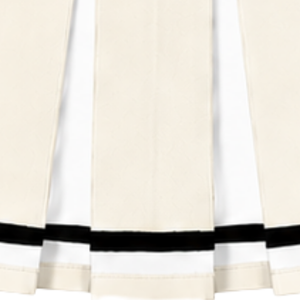 Jupe plissée ivoire pour femme, uniforme de danse athlétique, jupe de compétition et de performance avec style plissé - Product Image 5