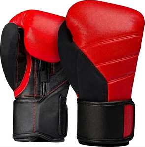 Guantes de Boxeo de Cuero Resistentes con Logotipo Personalizado, Protección UV, Cierre de Gancho y Bucle, Impresión HD para Entrenamiento de Muay Thai y Kick Boxing - Product Image 1