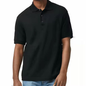 Polo Personalizado de Manga Corta para Hombre, Corte Ajustado, Secado Rápido y Transpirable, Color Sólido con Diseño Especial Estampado para Verano - Product Image 1