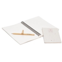 Carnet de notes à couverture rigide personnalisé avec impression numérique, reliure spirale, couverture en papier grainé laminé pour marque