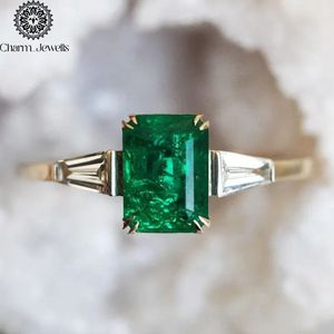 Anillo de compromiso y eternidad Charm_Jewells para mujer, chapado en oro rosa sobre plata, con moissanita de corte cojín de 18K, engaste clásico de puntas, IGI - Product Image 6