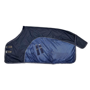 Manta de Establos para Caballos Azul Marino, Acolchado Ligero, Forro Suave, Cierres Ajustables en el Pecho, Manta de Establos Cómoda para Uso Diario - Product Image 1