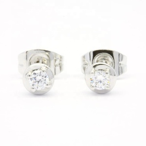 Ensemble de bijoux romantiques de mariage en or blanc, Solitaire et diamant, de haute qualité, 18K, 14K, 9K, pour femmes - Product Image 1
