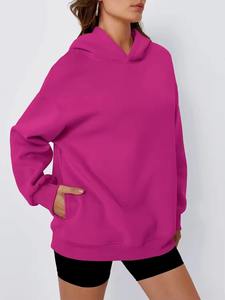 Sudaderas con Capucha de Algodón Extra Grandes de Moda para Invierno, con Logotipo Personalizado en la Parte Delantera, Unisex, Estilo Urbano, Transpirables, con Bolsillos, de Alta Calidad para Mujer - Product Image 5