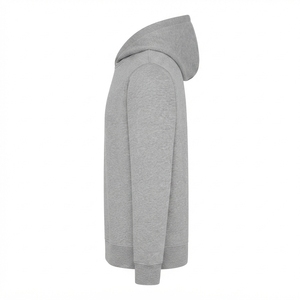 Sudadera con Capucha Gris para Hombre, Corte Regular, Felpa de Algodón, Informal, con Bolsillo Delantero, para Otoño - Product Image 4
