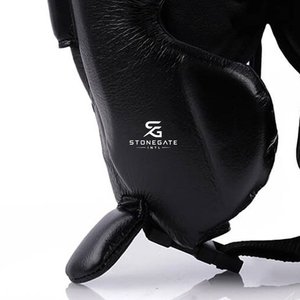Protège-tête de boxe en cuir personnalisé, léger, respirant et réglable pour l'entraînement MMA et le kickboxing 2026 - Product Image 6