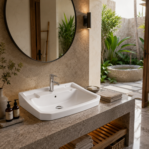 Taiwan Hotel Villa Office Countertop Oval Art Wash Eco-Friendly Slim Granite Space Saving Modern Square Vessel Washroom Drainer - Product Image 6