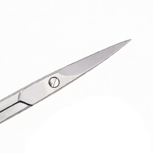 Pack of 2 Cuticle Scissors Set 3.5 Inch Straight & Curved Stainless Steel Manicure Pedicure <b>Nail</b> Care Professional Tools <b>Kit</b> - Product Image 3