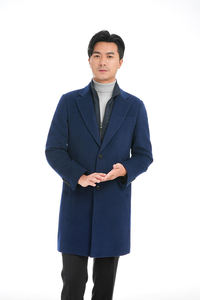 Servicios OEM, Abrigo Largo de Invierno para Hombre, Diseño Personalizado de Alta Calidad, 100% Lana, Botones, Doble Botonadura, Secado Rápido, Ecológico, Disponible en Línea - Product Image 6