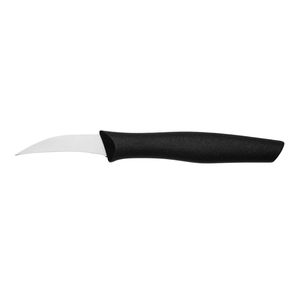 Couteaux à désosser noirs à pointe crocheteuse avec lame argentée lisse et manche ergonomique pour la séparation de la viande chez le boucher - Product Image 1