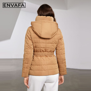 Women <b>Long</b> Winter Duck Down Puffer <b>Coat</b> Waterproof Hooded Belt Trendy Warm Thick Padded Parka Windproof Outdoor Jacket Wholesale - Product Image 2