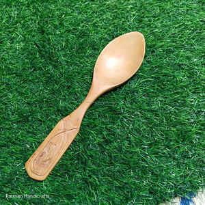 Cuchara de Servir de Madera de Acacia de Lujo Hecha a Mano con Mango de Resina, Utensilio de Cocina Ecológico para Fiestas a Buen Precio - Product Image 3