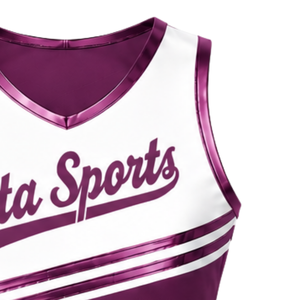 <b>Purple</b> Cheerleading Jersey Sleeveless Crop <b>Top</b> Lightweight Sportswear Team Training <b>Tank</b> <b>Top</b> Breathable Athletic Clothing - Product Image 3