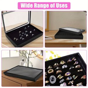 Espositore per Gioielli con 100 Scomparti, Vassoio Organizzatore per Anelli e Scatole Porta Orecchini - Product Image 5