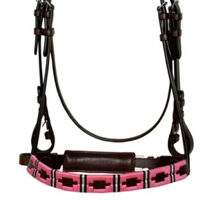 Brida de Cuero Hecha a Mano para Caballo, Arnés Ajustable, Duradero, Cómodo para Entrenamiento, Equipo Ecuestre de Uso Profesional - Product Image 5
