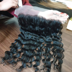 Pelucas Frontales de Cabello Remy de Lujo de 28 Pulgadas, las Más Vendidas de Fábrica en Vietnam, Extensiones de Cabello Humano con Textura Rizada/Ondulada, Todos los Colores, las Mejores - Product Image 1