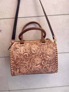 Bolso de Hombro de Cuero Tallado a Mano Estilo Bohemio Gitano, Novedad, Hecho a Mano, Estilo Western, Elegante, Multiusos, Venta al por Mayor - Product Image 4