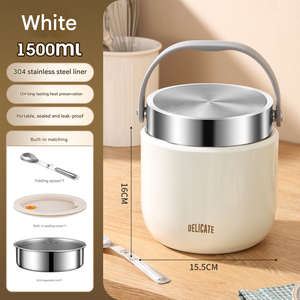 304 thép không gỉ cách nhiệt nồi với nhiều ngăn cho người lớn sinh viên để đưa ra ăn trưa hộp chân không <span class=keywords><strong>container</strong></span> thực phẩm - Product Image 6