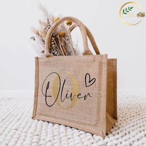 Bolsa de Mano Plegable de Yute con Fibra Natural, con Bolsillo Frontal y Cierre de Botón, Reutilizable para Uso Diario y Viajes - Product Image 2