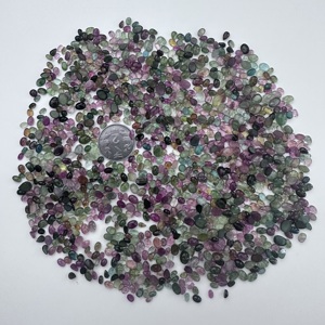 Lote de Gemas de Turmalina Natural Multicolor, Calidad AAA, Cabujón Pulido, Forma Redonda, Ovalada, Pera, Marquesa, de 4mm a 10mm, Piedras Sueltas - Product Image 4