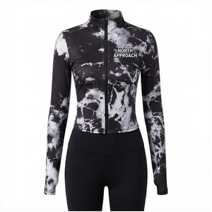 North Approach – Veste de yoga pour femme à manches longues avec fermeture éclair, imprimé tie-dye, respirante, pour le sport - Product Image 1