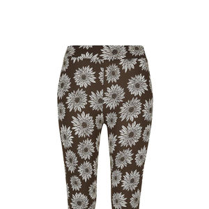 Leggings à taille haute à imprimé floral, longueur intégrale, tricot extensible, vêtements décontractés pour femmes, toutes saisons - Product Image 4