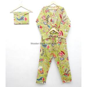 Conjunto de Pijama de Algodón 100% con Estampado Floral, Manga Larga, Cuello Redondo, Cintura Elástica, Pantalones Largos, Suave y Casual, Ropa de Verano para Mujer - Product Image 2