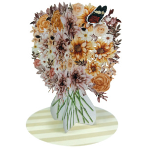 B Coffee <b>Orange</b> Flowers Vase - Product Image 1