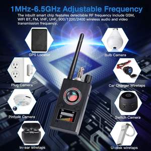 Effective Anti-Spy <b>Detector</b> for GPS Trackers Mini Cameras <b>RF</b> Signal Scanner 3 Modes (1MHz-6.5GHz Frequency) Hidden Camera - Product Image 2