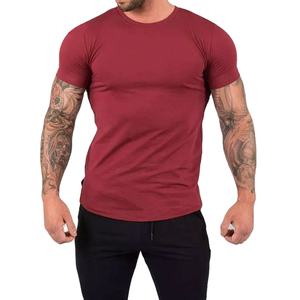 T-shirt Slim Fit OEM imprimé de logo de votre marque, vêtements de sport pour hommes, vêtements de fitness et de gymnastique, t-shirts de compression vierges, vente en gros - Product Image 1