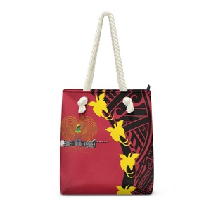 Bolso de Mano con Estampado de Papúa Nueva Guinea para Mujer, Impresión Bajo Demanda, Envío Directo, Bolso Tote con Asas de Cuerda, Bolso de Hombro Duradero y con Personalidad para Vacaciones - Product Image 3