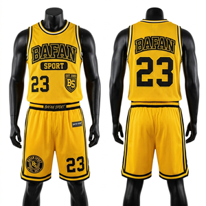 Conjunto de 2 piezas de pantalones cortos de baloncesto de malla de poliéster de 180 GSM en rosa y blanco con estampado de sublimación para hombre. - Product Image 6