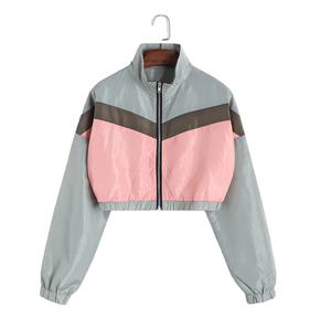 Nouvelle veste coupe-vent légère imperméable tendance pour femmes Broderie réversible Design respirant pour les vêtements de sport de plein air - Product Image 5