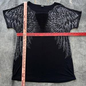 T-shirt Homme Vintage Délavé en Coton Épais avec Strass, Col Côtelé, Coupe Boxy, Impression DTG, T-shirt Oversize Personnalisé avec Motif pour Homme - Product Image 3