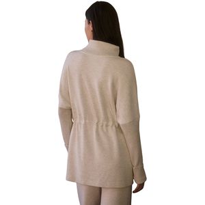 Sudadera de Forro Polar 100% Algodón para Mujer, Tallas Grandes, con Cuello Alto, Cordón Ajustable en la Cintura y Aberturas Laterales, Ideal para Invierno - ¡Novedad! - Product Image 2